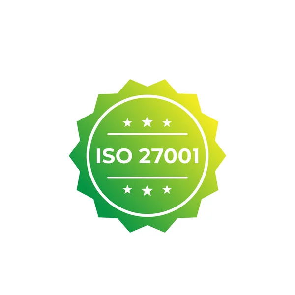 ISO 27001 Standard, Vektorbezeichnung — Stockvektor