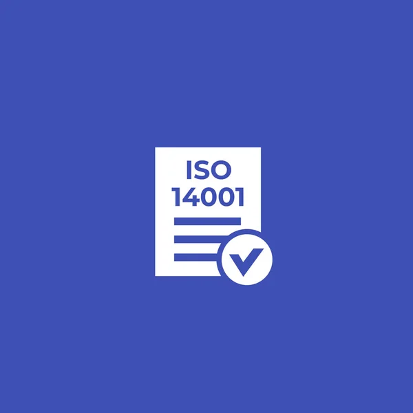 Iso 14001 Symbol — Stockvektor