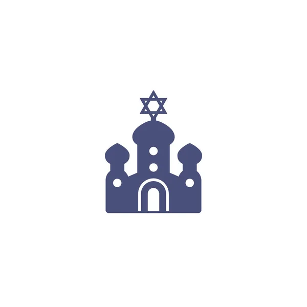 Ikona synagogy, vektorová kresba — Stockový vektor