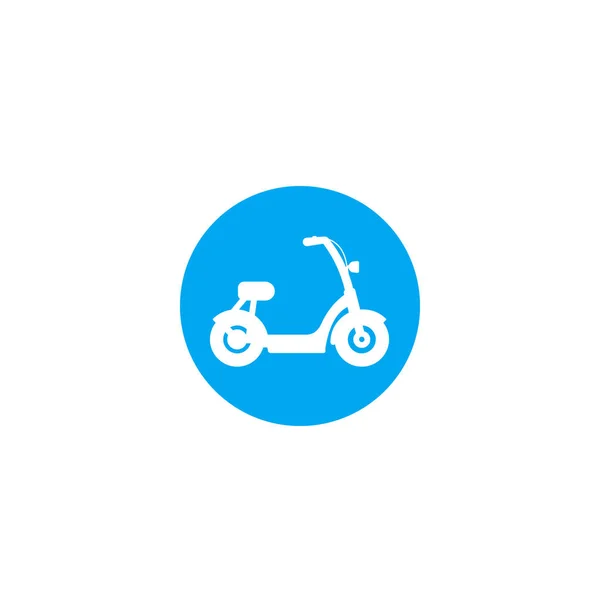 Vélo électrique, icône vectorielle scooter — Image vectorielle