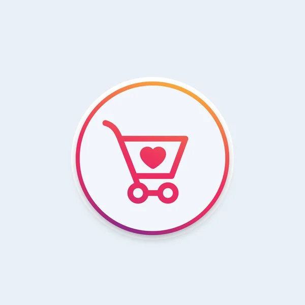 Ordem, ícone do carrinho de compras —  Vetores de Stock