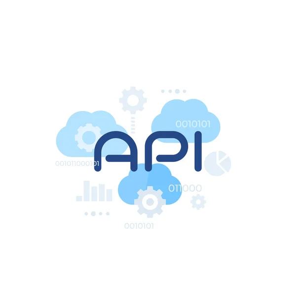 API de nube, vector de integración de software — Vector de stock