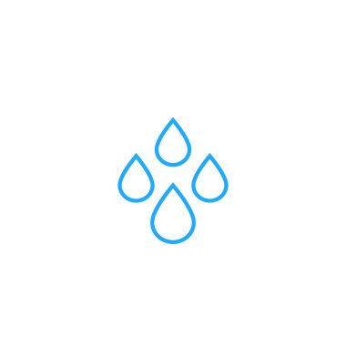 su damlaları simgesi, çizgi