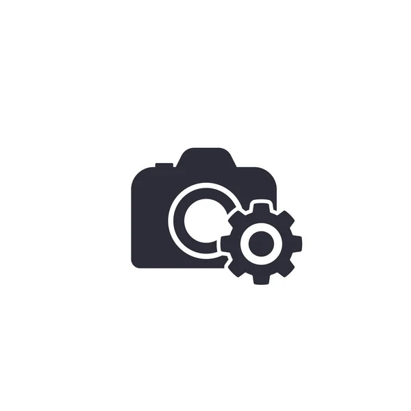 Icona vettoriale del servizio fotografico — Vettoriale Stock