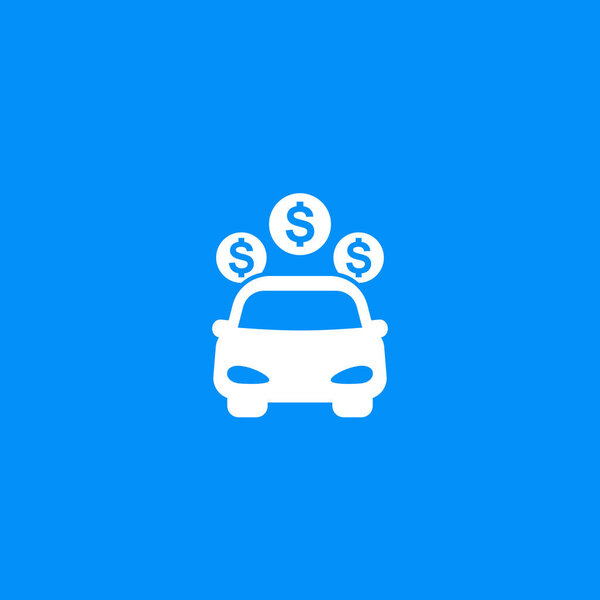car rent and payments icon