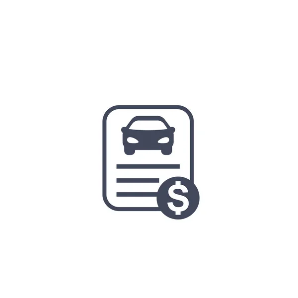 Icono de préstamo de coche — Vector de stock