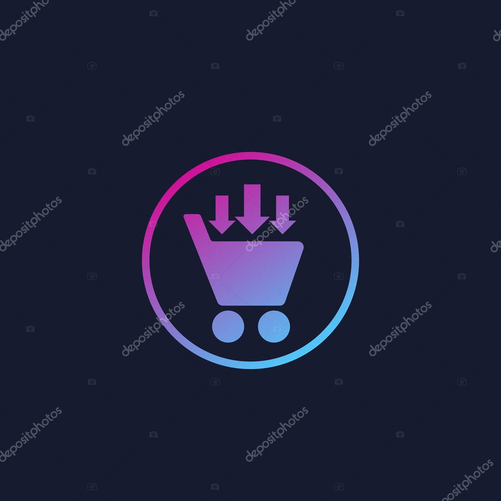 Purchase order, commerce, vector icon, eps 10 file, easy to edit