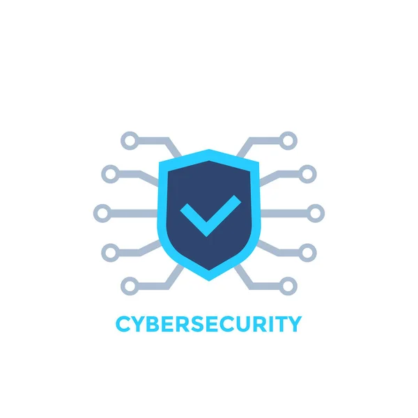 Векторний логотип кібербезпеки — стоковий вектор