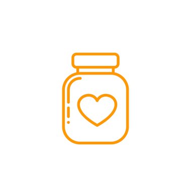 Beyaz, doğrusal biçiminde hap vektör simgesi