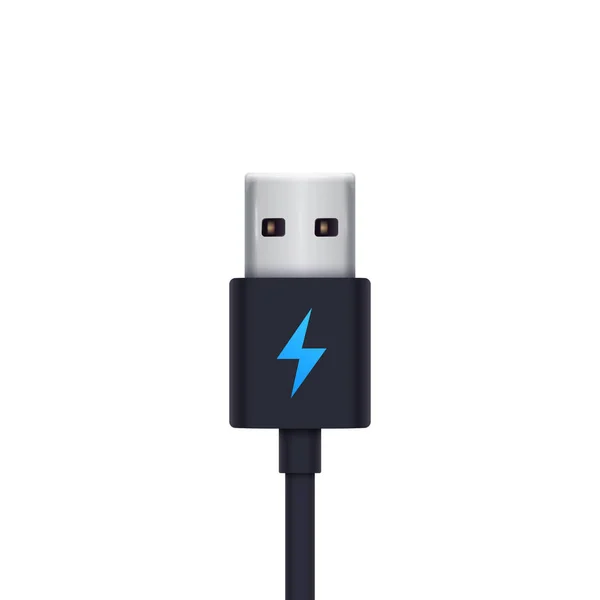 USB φόρτισης βύσμα εικονογράφηση διάνυσμα — Διανυσματικό Αρχείο