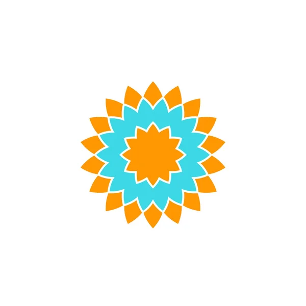 Logotipo vetor flor abstrato —  Vetores de Stock