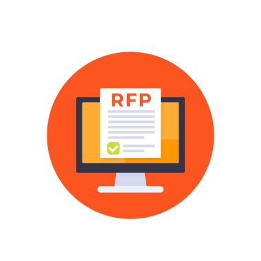 Rfp, öneri simgesi, vektör talebi