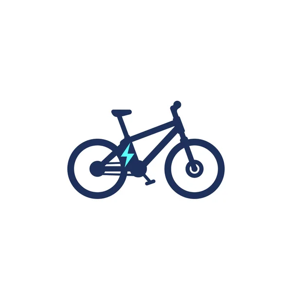 Elektro-Fahrrad, Elektro-Fahrrad, E-Bike-Symbol, Vektor — Stockvektor