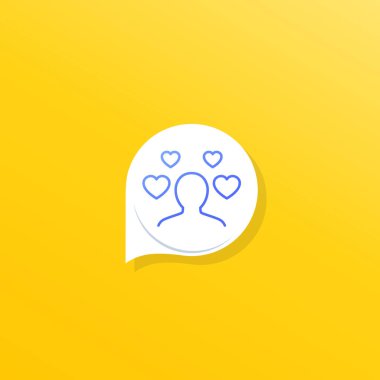 Müşteri koruma veya istemci memnuniyeti simgesi