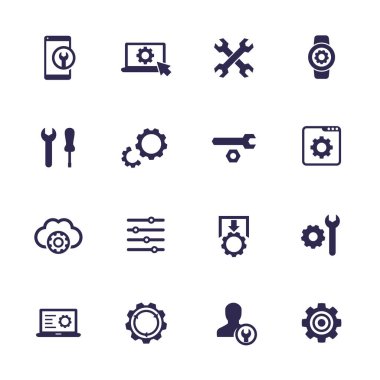 ayarlar, seçenekler, yapılandırma simgeleri ayarlandı