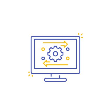 otomasyon ve optimizasyon yazılım satırı simgesi