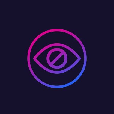 İçerik vektör simgesini gizle ya da gizle