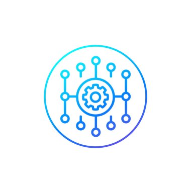 beyaz üzerine yazılım satırı simgesi