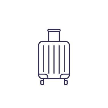 bagaj çantası simgesi, satır vektörü