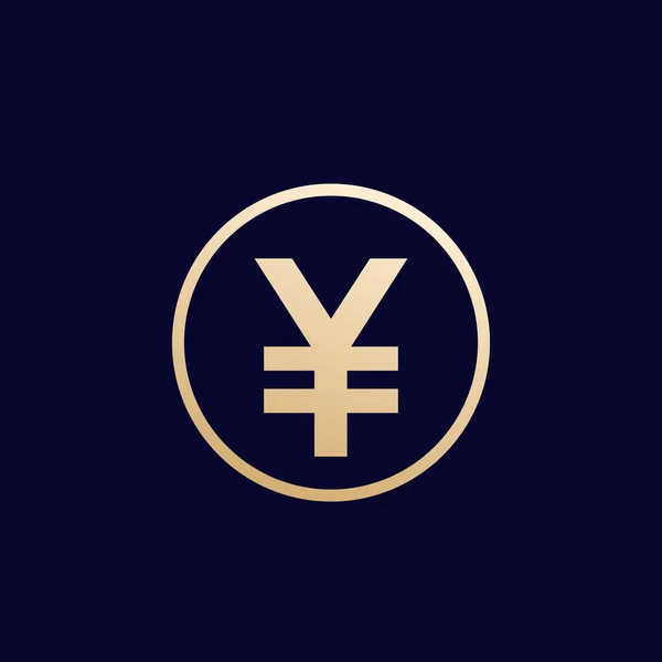 Икона йены, японские деньги, вектор — стоковый вектор