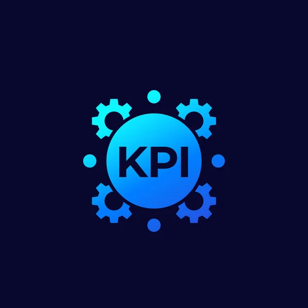 Значок вектора KPI с градиентом — стоковый вектор