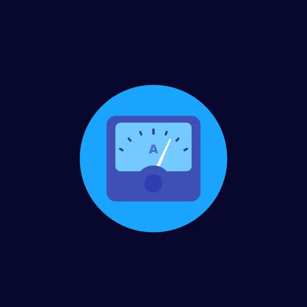 Ammeter icoon voor web en apps — Stockvector