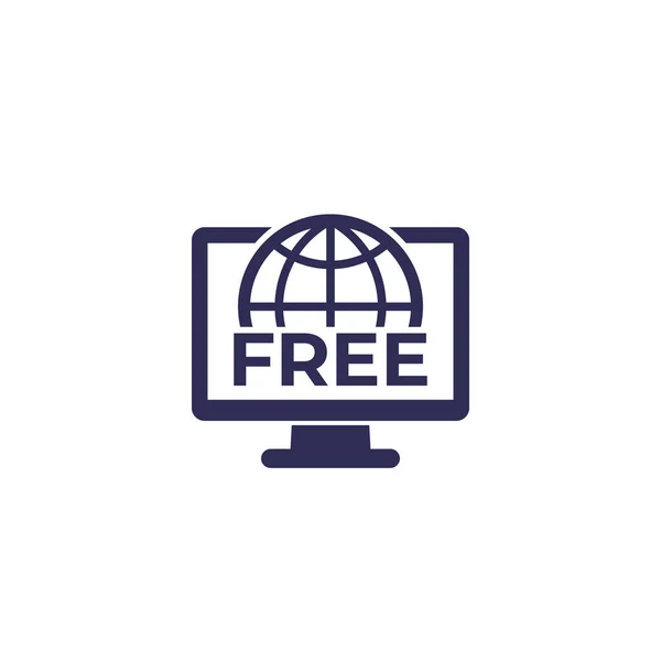 無料のウェブアクセスベクトルアイコン — ストックベクタ
