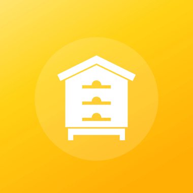 Kovan, arı evi vektör simgesi