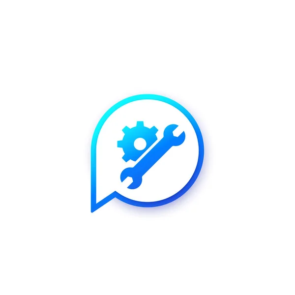 Icono de chat de soporte para web y aplicaciones — Archivo Imágenes Vectoriales