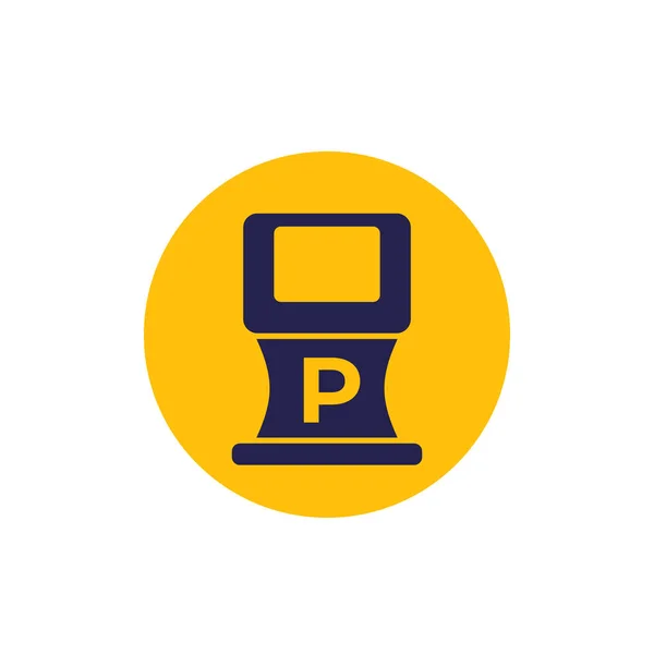 Parking ticket machine icon, vector — Stock Vector