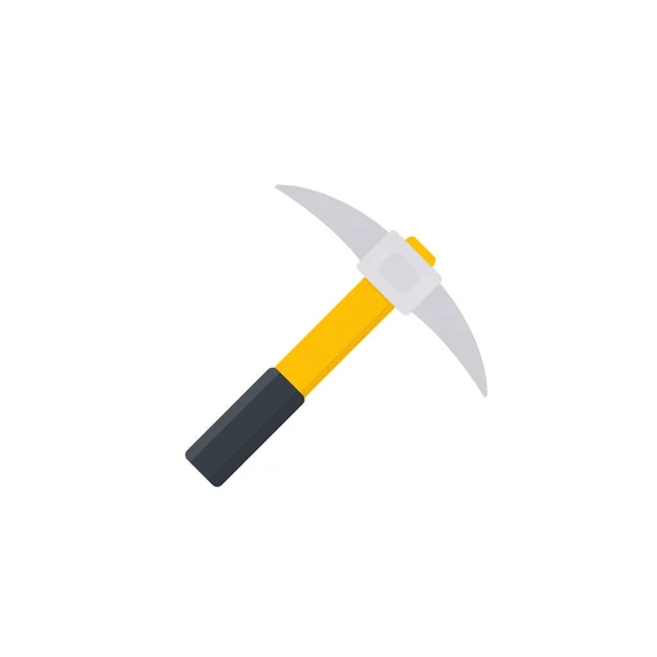 Pick axe icon, flat vector — Stock Vector