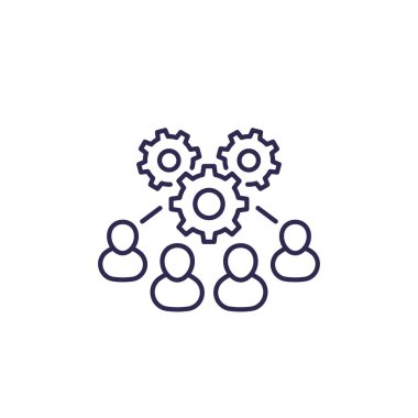 işbirliği ve takım çalışması simgesi