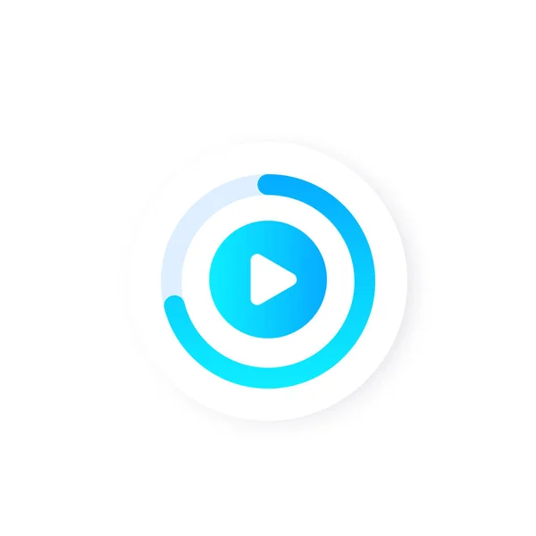 Videostream, Online-Vektor-Logo ansehen — Stockvektor