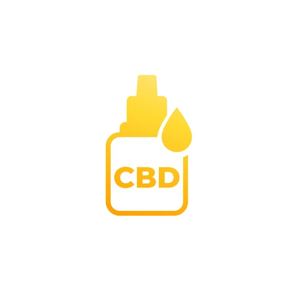 CBD olja medicin vektor ikon — Stock vektor