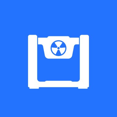 X-ray makine simgesi, vektör tasarımı