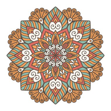 Vektör Hintli Mandala