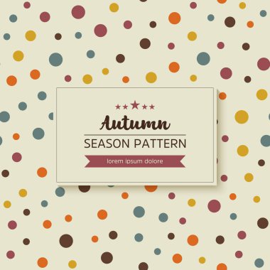 sonbahar yaprak ve dal geometrik desen