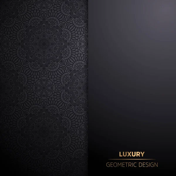 Luxus díszítő mandala háttérnyomtatás arany színű — Stock Vector