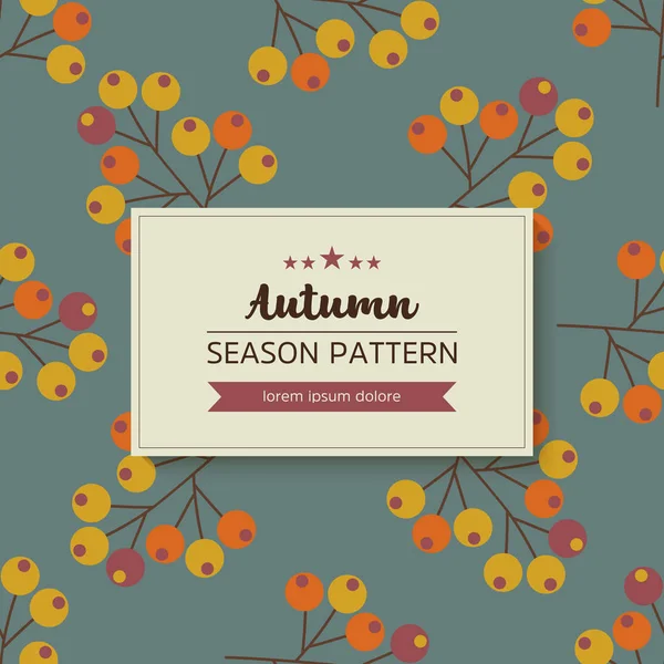 sonbahar yaprak ve dal geometrik desen