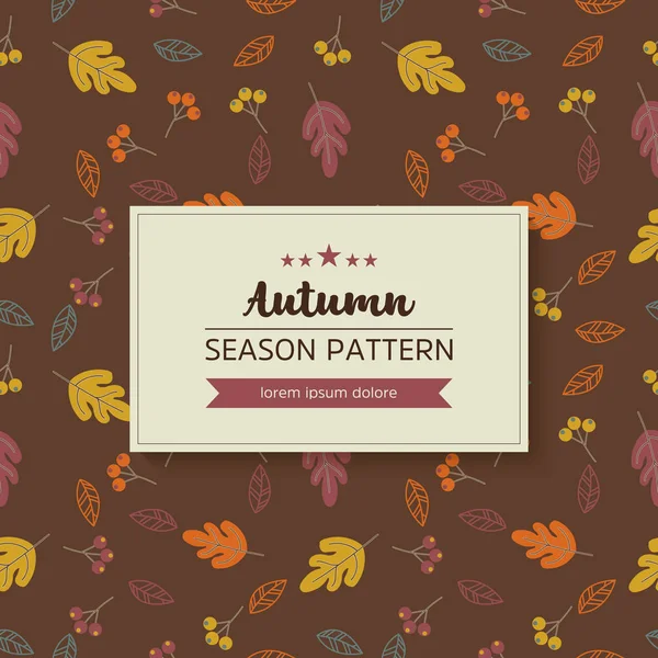 sonbahar yaprak ve dal geometrik desen