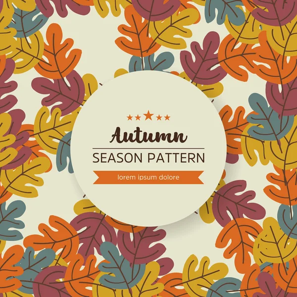 sonbahar yaprak ve dal geometrik desen