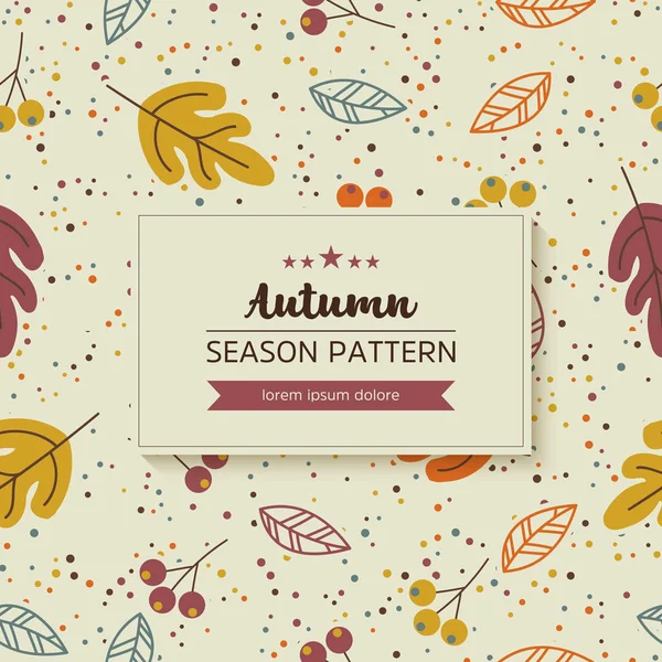 sonbahar yaprak ve dal geometrik desen