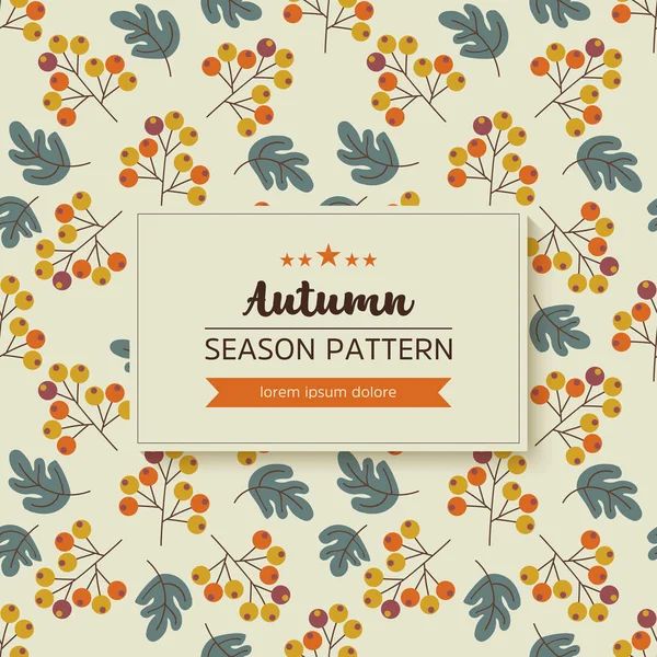 sonbahar yaprak ve dal geometrik desen