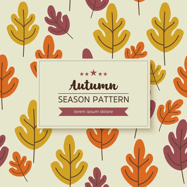 sonbahar yaprak ve dal geometrik desen