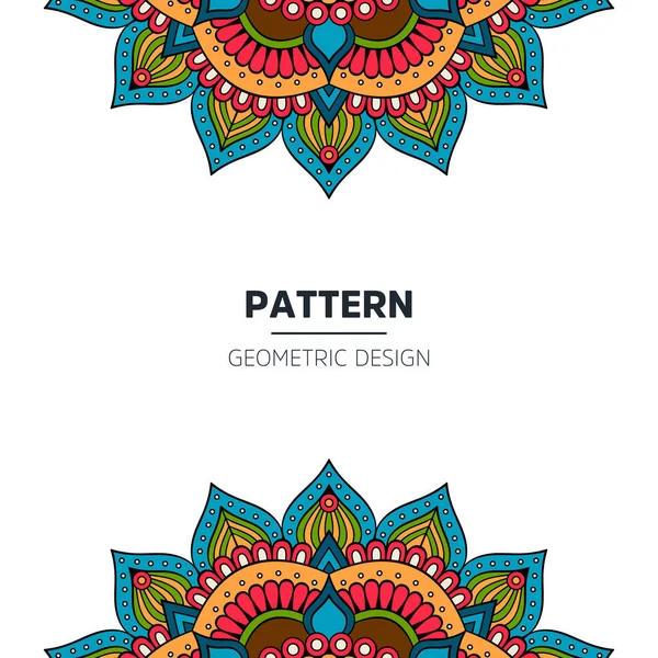 Mandala pozadí design — Stockový vektor