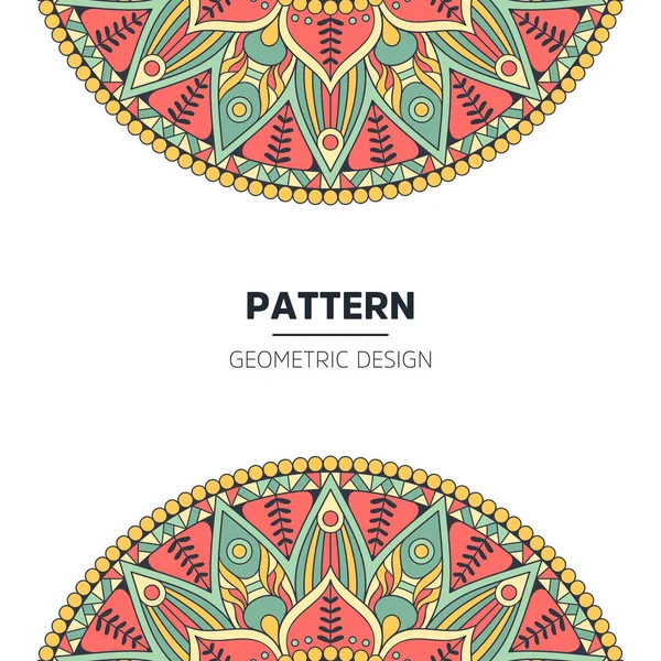 Mandala pozadí design — Stockový vektor