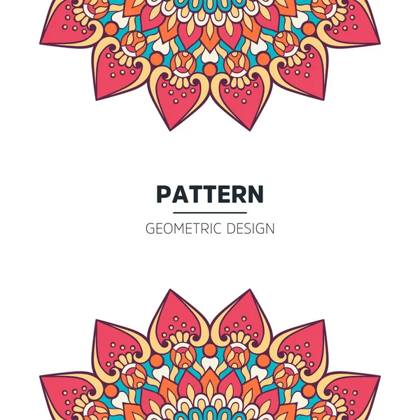 Mandala pozadí design — Stockový vektor