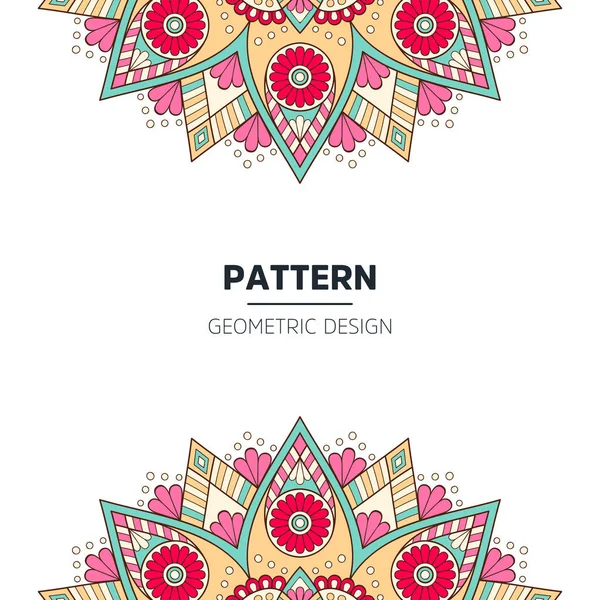 Mandala pozadí design — Stockový vektor