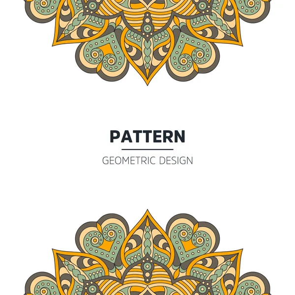 Mandala pozadí design — Stockový vektor