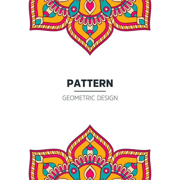 Sada Indiánská Země Ornament Ilustrace Konceptu Etnický Design Barevná Henna — Stockový vektor